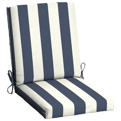 줄무늬 정원 의자 쿠션